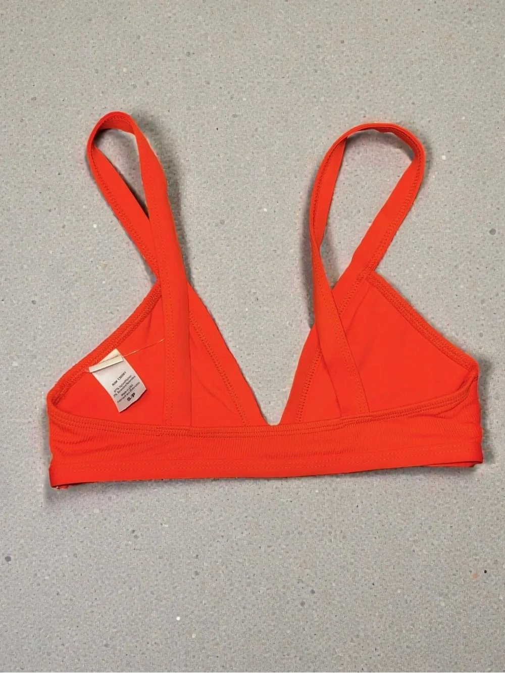 🌻NEW NWOT L*Space Orange Farrah Ribbed Bikini Top Swimwear Beach Swim Top Small